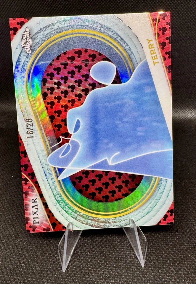 2025 TOPPS CHROME DISNEY Mickey Mouse Refractor /28 TERRY - Image 2 of 3