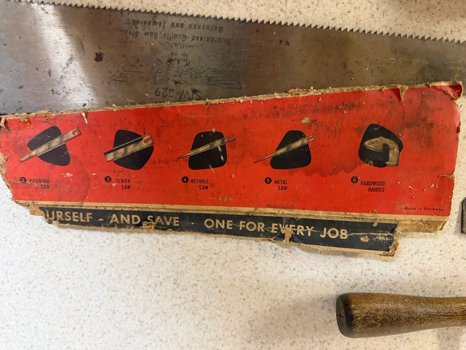 Vintage Saw Lot – Mixed Hand Saws, Blades & Craftsman Coping Saw – As-Is - Image 4 of 4