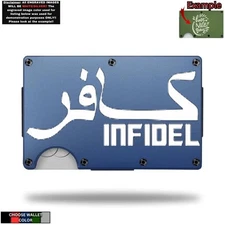 Custom INFIDEL #3 Laser Engraved Wallet - Pick A Wallet Color