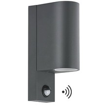 Kerry Outdoor Wall Lights, Up and Down Lamp Motion Sensor, IP44 Anthracite Grey