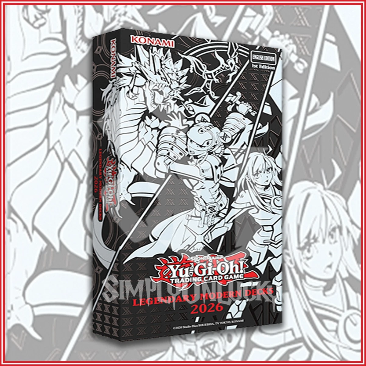 Yugioh Booster Box Yu-Gi-Oh! New Challengers Super Edition SEALED BOX  10  Decks & 3 Packs, USA English