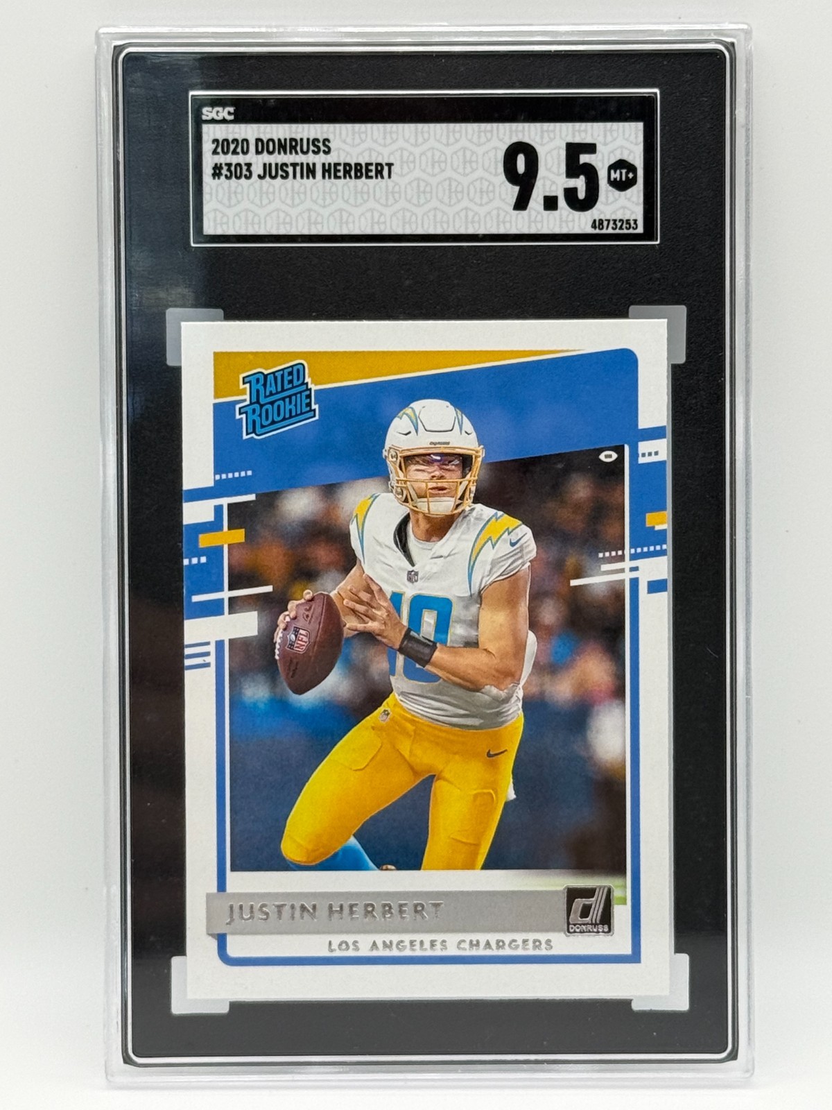 2020 Panini Donruss - Rated Rookie Justin Herbert #303 (RC)