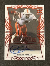 Bervin Jordan 2021 Leaf Trinity Clear Auto Red /15 Texans 