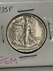 1935-P Walking Liberty Half Dollar Choice BU    MELT VALUE OVER $50