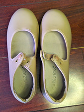 Capezio Beige Mary Jane Tap Dance Shoes Unisex 13.5M MPN 356C