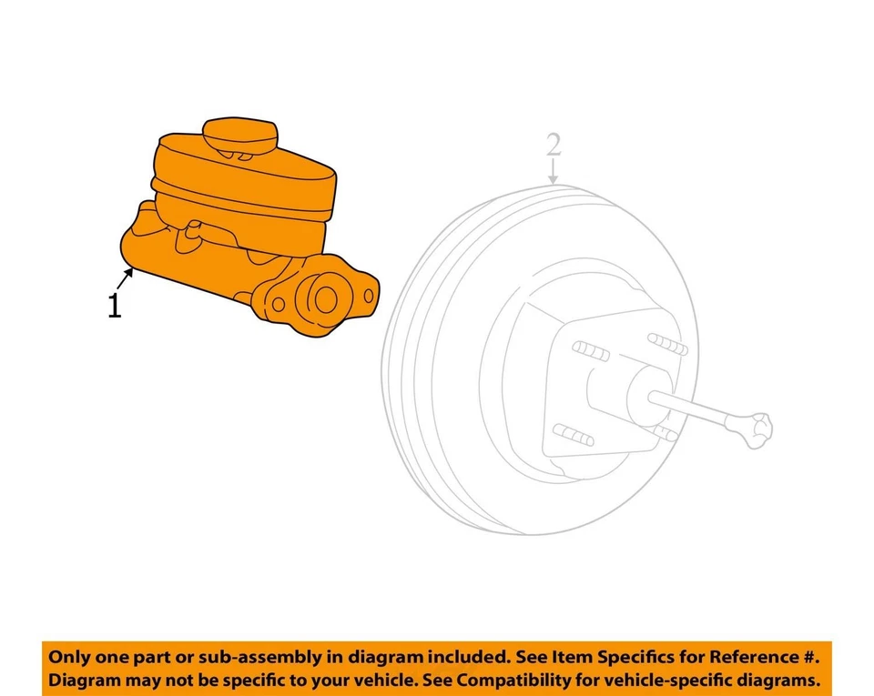 Ford E150 2004 furgoneta cilindro maestro de freno fabricante de equipos originales 128 k millas (LKQ ~ 438826129) Foto 4 de 4