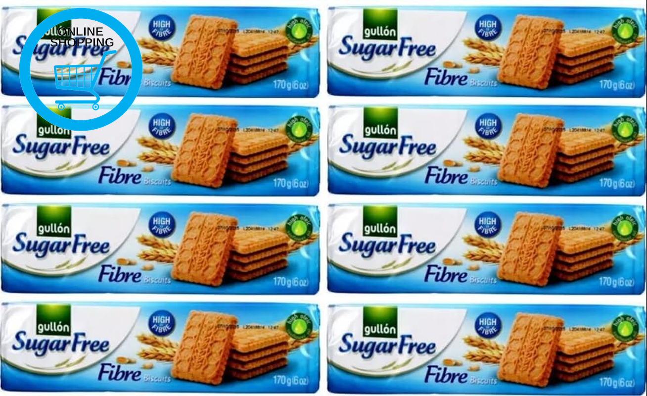 Gullon Sugar Free Fibres Biscuits 170G Each, Perfect for Gifting to Friends & Fa