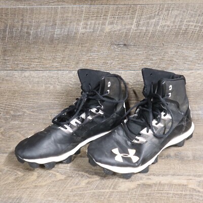 Under Armor Renegade Black White Football Cleats 3000173-002  display picture 1