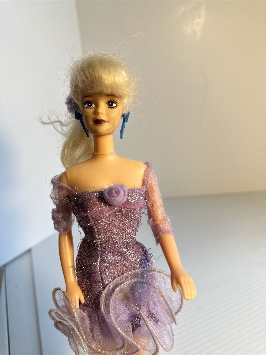 Mattel Barbie Doll With ~ VINTAGE ~ 80's BIG PLASTIC BLUE Mattel Barbie Doll With ~ VINTAGE ~ 80's BIG PLASTIC BLUE