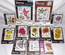 Sheena Douglass Rubber Stamps Unmounted A Little Bit Sketchy Tree Flowers U Pick