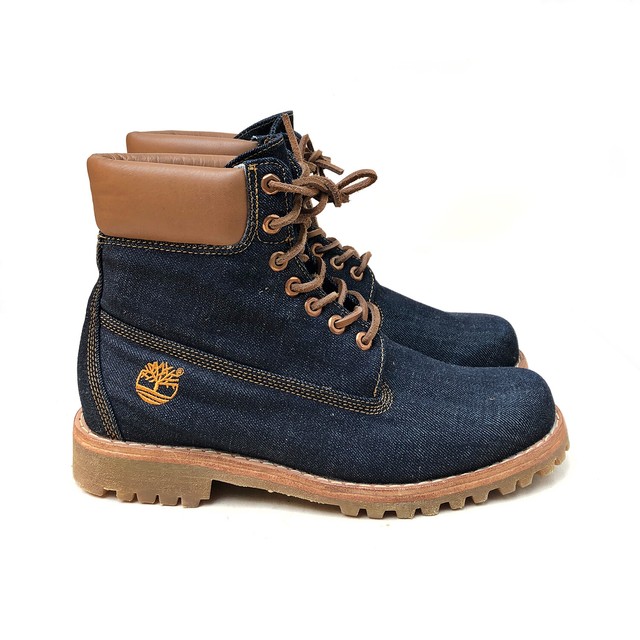 timberland white oak denim boots