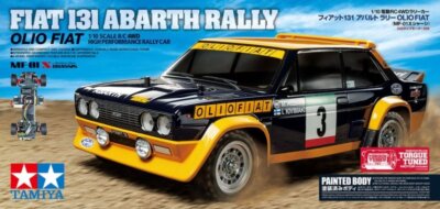 Tamiya 47494 1/10 RC Car MF01X Chassis Olio Fiat 131 Abarth Rally Prepainted Kit