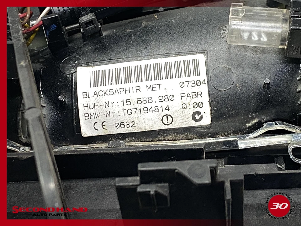 BMW E66 750LI 750I 2006-2008 manija de puerta exterior delantera derecha negra OEM 231700 Foto 4 de 4