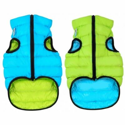 NEW   AiryVest Winter Jacket for Dogs - Neon Green/Blue - Size L65