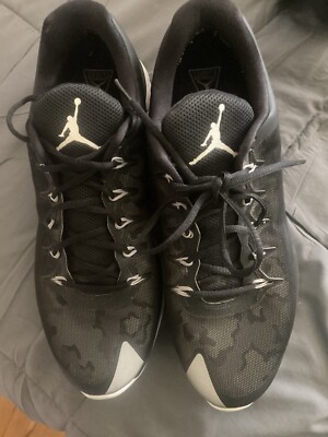 Nike Air Jordan Flight Runner Running Gym Shoes Size 14 Black