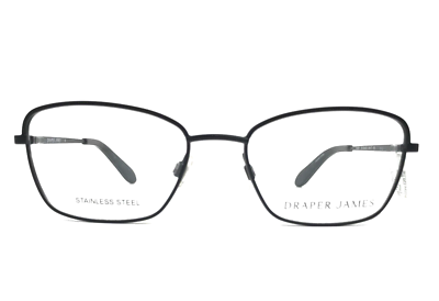 #ad Draper James Eyeglasses Frames DJ5001 001 BLACK White Cat Eye Full Rim 50 17 135 $56.09