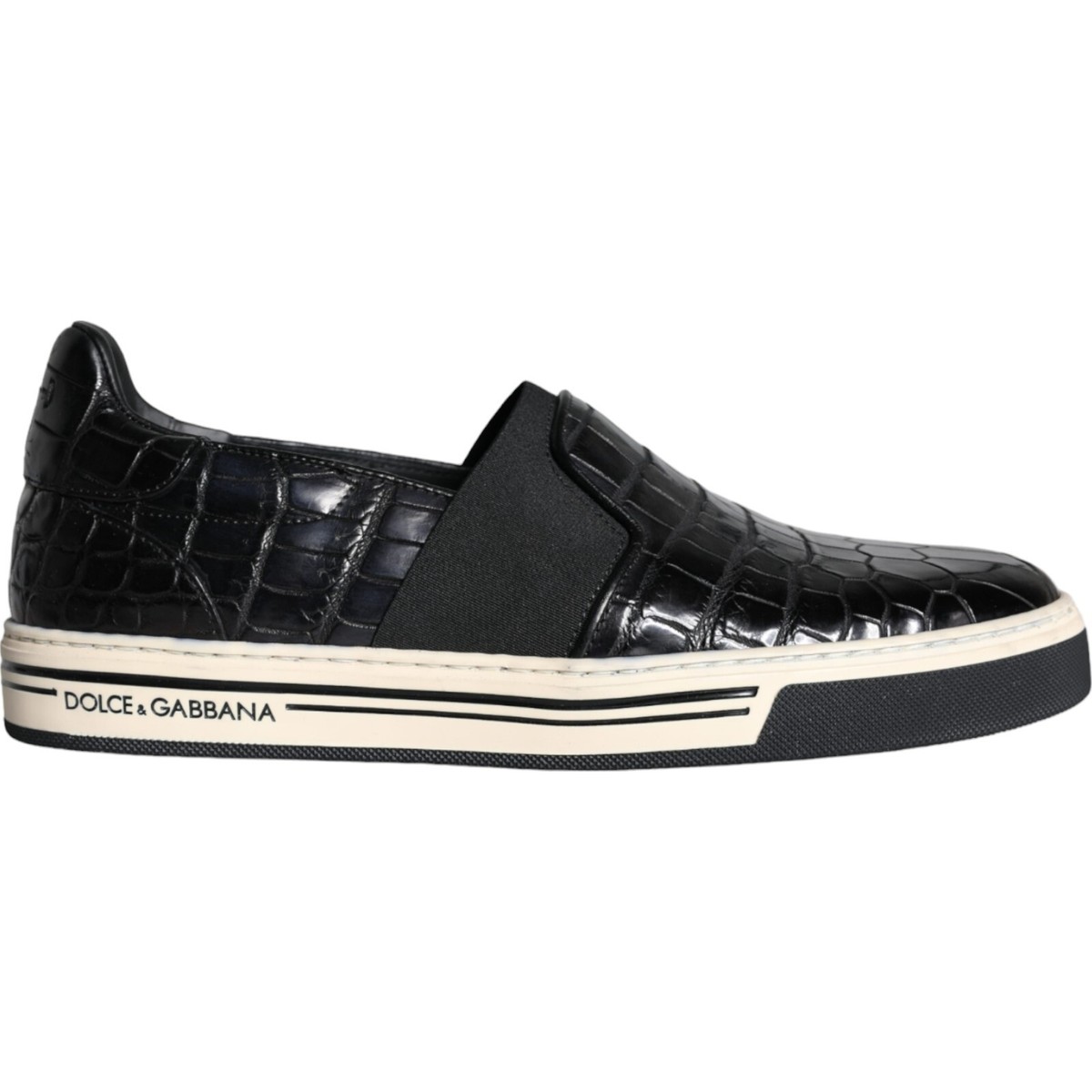 Dolce & Gabbana Black Leather Loafers Slippers Casual Shoes Dolce & Gabbana Leather loafers - Black - Men|A50583A803480999 main image 2