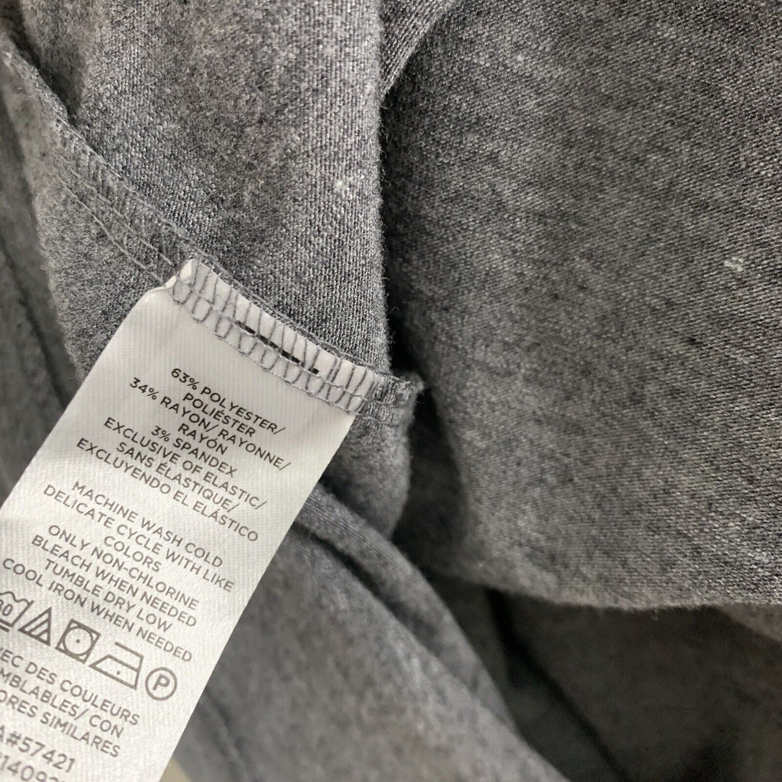 Loft Womens Medium Sleeveless Shirt V-Neck Gray T… - image 4