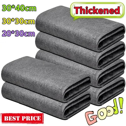 Thickened Magic Cleaning Cloth Microfiber Glass Clean Towel Reusable Lint-free