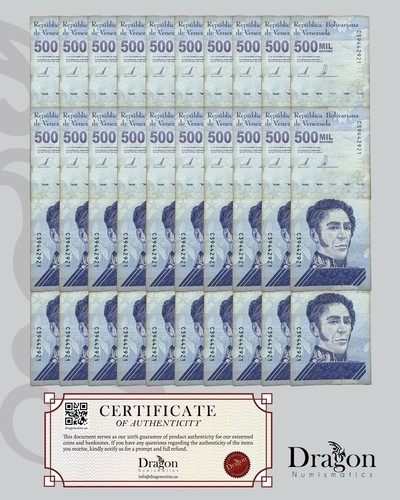 Venezuela 500 Mil Bolivar Soberano 2020 CIRCOLATO X 50