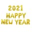 2021 happy New Year 16" Balloon New Year Party Decoration ...
