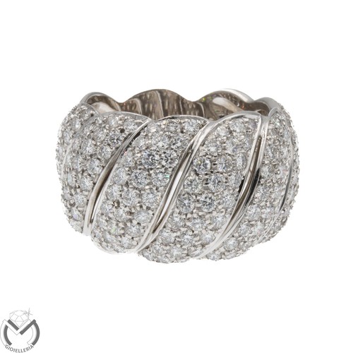 Alliance En Or Blanc 18 Carats Avec Diamant - Homme Ou Femme - Diamant Naturel Rond, Couleur G, Pureté VS1