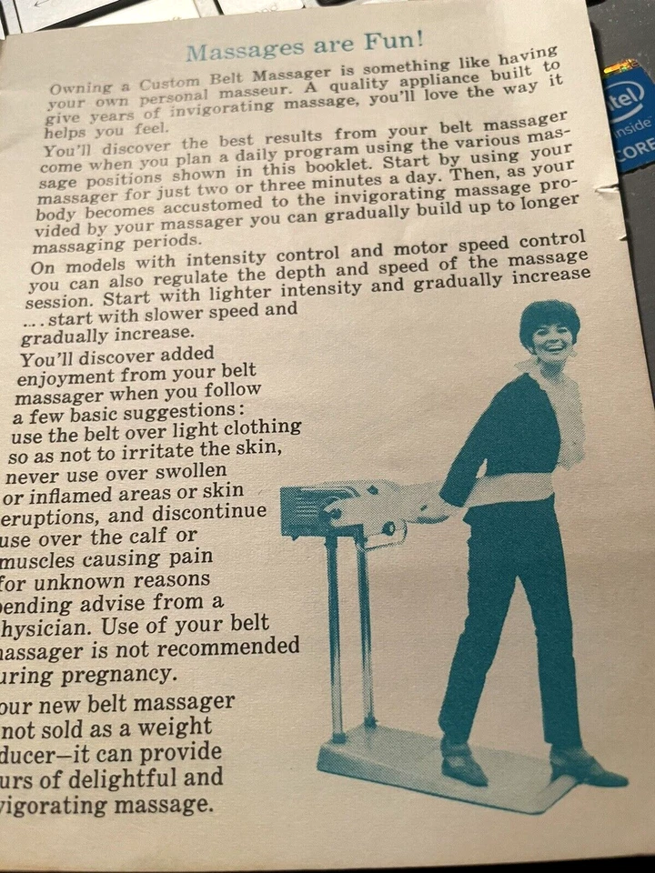 MASAJEADOR DE CINTURÓN PERSONALIZADO VITA MASTER 65'ORIG MANUAL USADO EN VENTA DE ARMARIO DE COLECCIÓN Foto 2 de 4