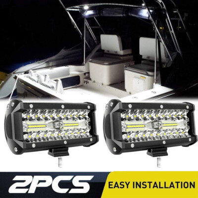 4x Spreader Led Marine Navigation Deck/Mask Lights Pods Spot - Foto 4