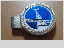 S 3A Sperry Univac Money Clip Airplane Boat