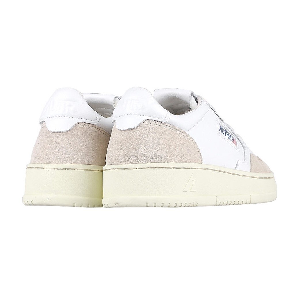 New AUTRY Mens MEDALIST LOW SNEAKERS AULM LS33 WHITE/BEIGE