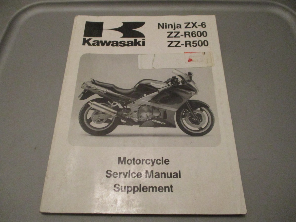 Kawasaki OEM Service Supplement Manual 93 ZZR600 ZZR500 Ninja ZX-6