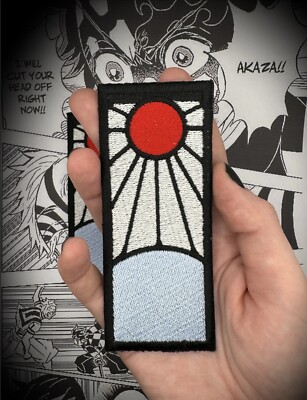Demon Slayer Anime Tanjiro Kamado Hanafuda Earrings Iron on Patch