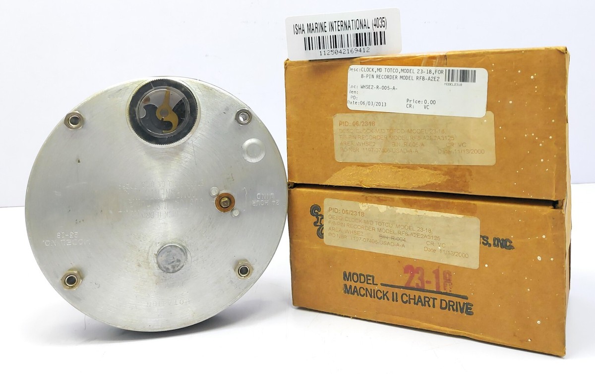 Custom Instrument Components 23-18 RF8-A2E2A3125 F/8-Pin Recorder