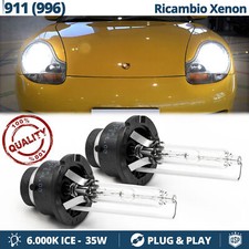 2 Lampadine XENON PER Porsche 911-996 RICAMBIO Luci Bianco GHIACCI 35W 6000K HID