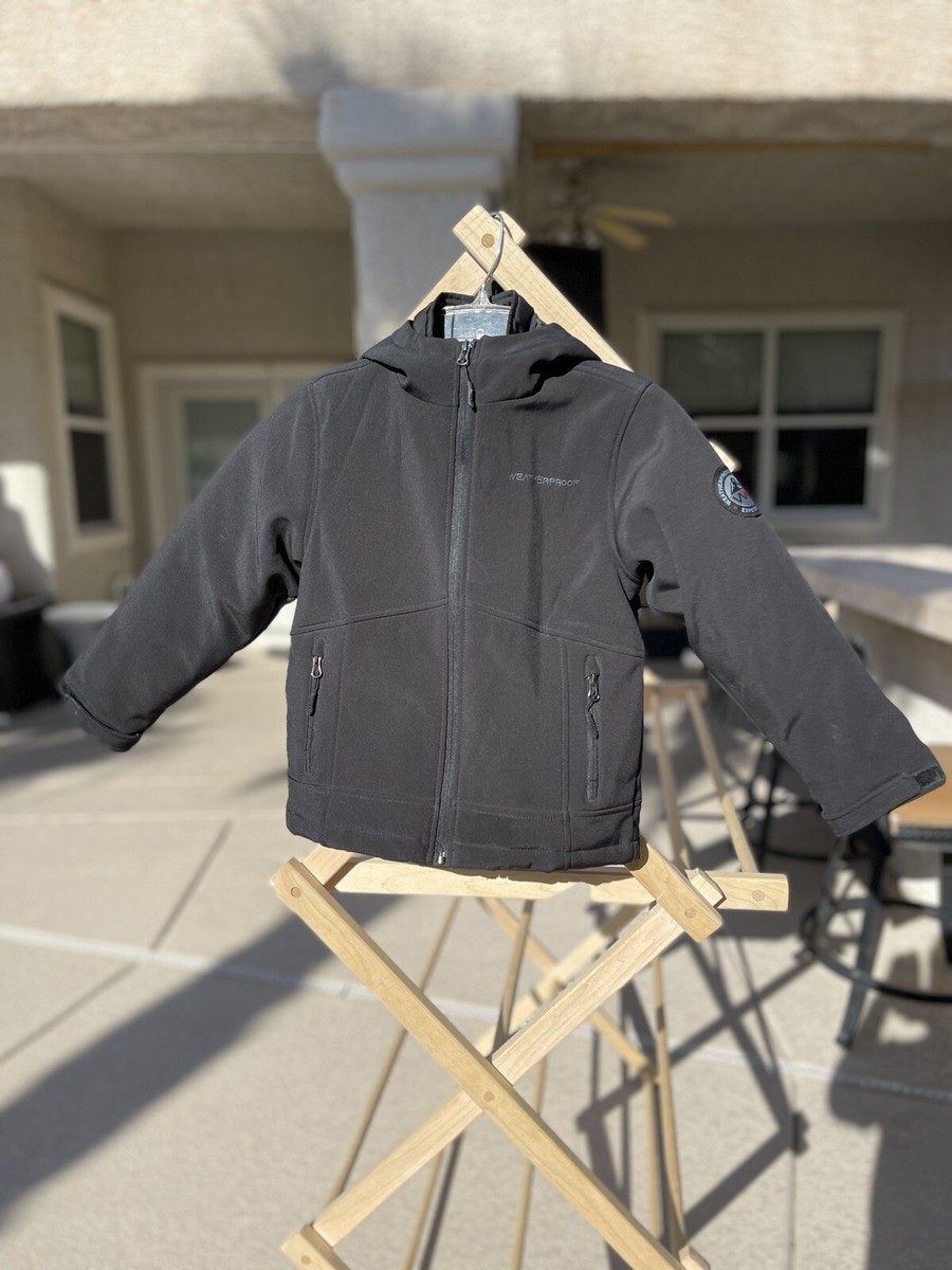 Weatherproof Expedition Front Zip Hooded Winter Jacket Logo Youth