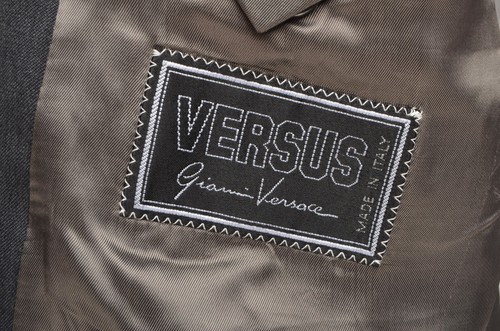 Men's VERSUS GIANNI VERSACE Grey Wool 2Btn Blazer IT 52R / UK,US 42R VTG - Picture 10 of 14