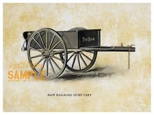 Bain (1902) Railroad Dump Cart * Quality Art Print * Americana Railway Equipment