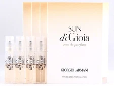 GIORGIO ARMANI SUN DI GIOIA EDP 1.2ml .04oz x 4 PERFUME SPRAY SAMPLE VIALS