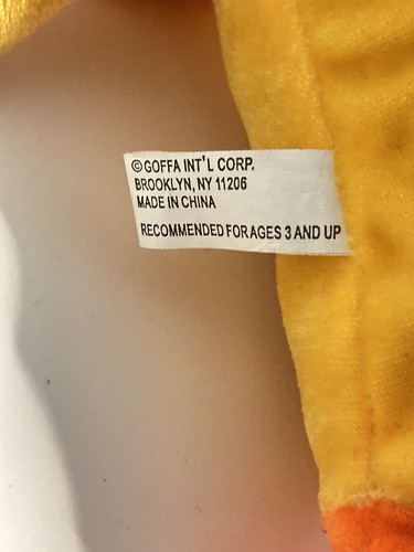 Goffa U.S.A Yellow Duck Plush Doll With Tags - Picture 4 of 4