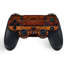 Skins Decal Wrap for PS4 / PS4 Pro Controller - Red Deep Mahogany Wood Pattern