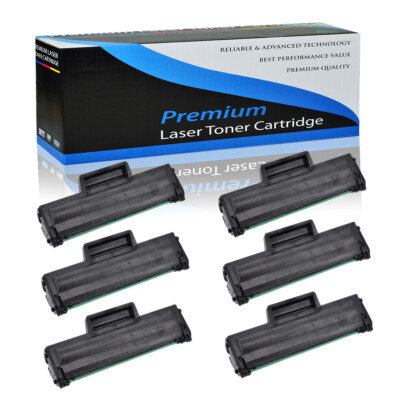 6PK MLT-D104S 104S Toner Cartridge for Samsung ML-1660 ML-1675 ML-1860 SCX-3206