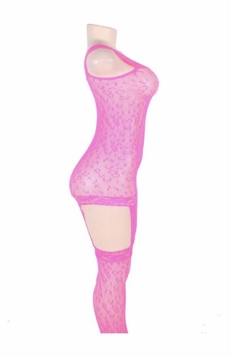 Maxde sexy rosa Body schrittweise Strumpfhosen Strumpf Dessous - 4XL NEU OHNE ETIKETT SEHR SÜSS! - Bild 4 von 11