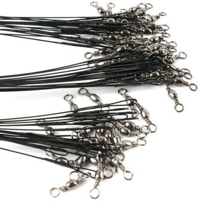 Alambre para pesca de acero anti mordida con el eslabón giratorio Olta 20pcs