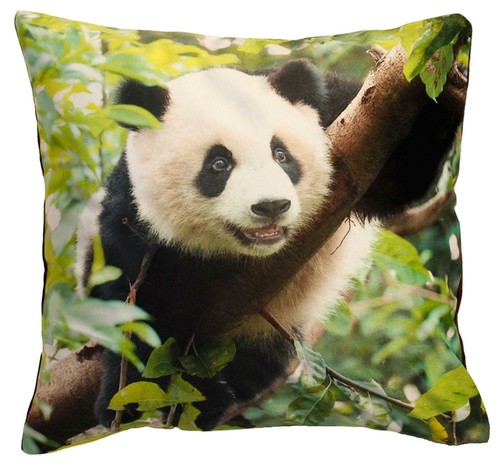 Kissenhülle Fotodruck Kurzplüsch Kissenbezug Deko Kissen wild life ca. 40x40 cm - Bild 5 von 14