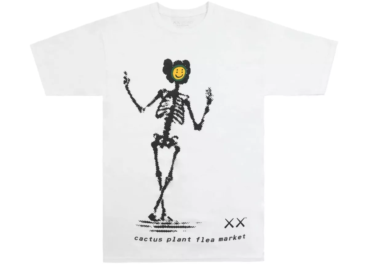 KAWS X Cactus Plant Flea Market T Shirt White KAWS SS05 Men s Size S XXL