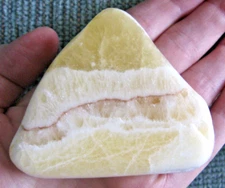 NEW LG NATURAL CARIBBEAN DESERT CALCITE QUARTZ CRYSTAL PYRAMID SHAPE PALM STONE