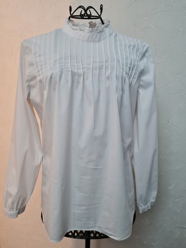 Esprit Womens Cotton Shirt Blouse White Size 12
