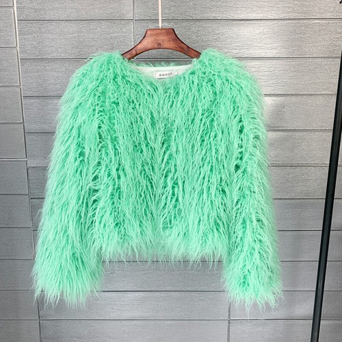Women Shaggy Faux Fur Fleece Coat Winter Warm Jacket Cardigan Overcoat PLUS SIZE - Picture 45 of 70