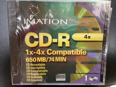 Imation CD-R 74 Min 650 MB 1x-4x Compatible Recordable Disc New Sealed Lot Of 6