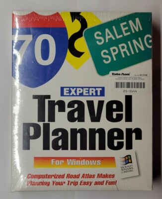 Expert Travel Planner For Windows 3.0 or 3.1 Computerized Road Atlas (PC, 3.5'')